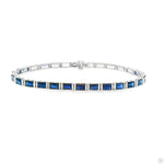 Ombre Sapphire Baguette Tennis Bracelet 70295 - Image 1