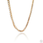 14K Two Tone Gold Diamond Cut Franco Chain 70317 - Image 2