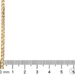 14K Two Tone Gold Diamond Cut Franco Chain 70317 - Image 6