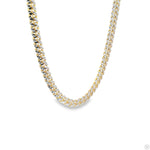 14k Gold Two Tone Diamond Cut Miami Cuban Link Chain 70321 - Image 2