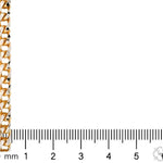 14K Two Tone Gold Diamond Cut Franco Chain 70366 - Image 6