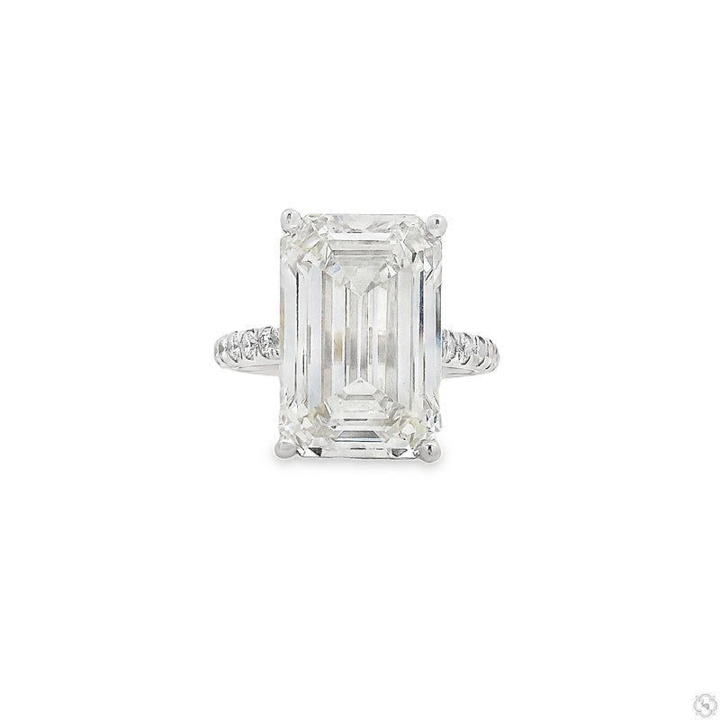 Emerald Diamond Engagement Ring 70385 - Image 1