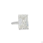 Emerald Diamond Engagement Ring 70385 - Image 2