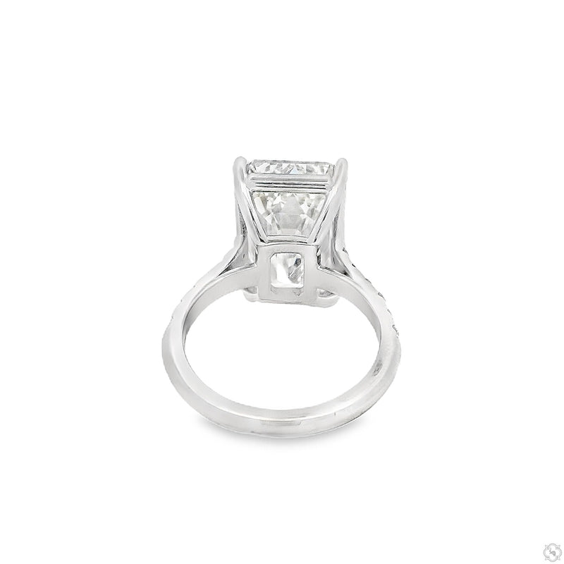 Emerald Diamond Engagement Ring 70385 - Image 4