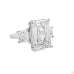 Emerald Diamond Engagement Ring 70386 - Image 2