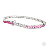 Pink Princess Ombre Tennis Bracelet 70387 - Image 3