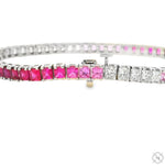 Pink Princess Ombre Tennis Bracelet 70387 - Image 6