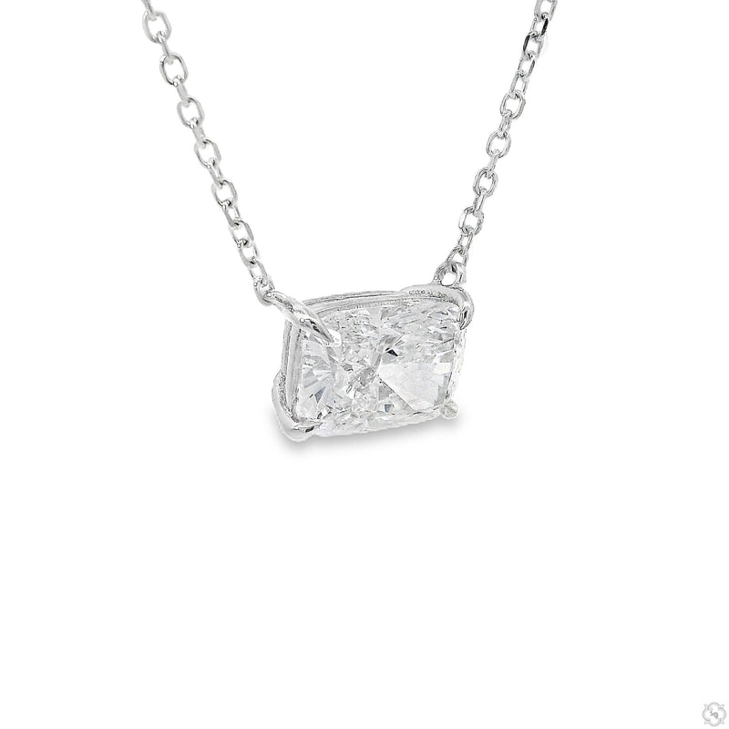 Radiant Cut Diamond Necklace 70391 - Image 2