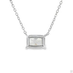 Radiant Cut Diamond Necklace 70391 - Image 4