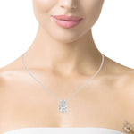 5 CT Pear Shape Diamond Necklace 70394 - Image 5