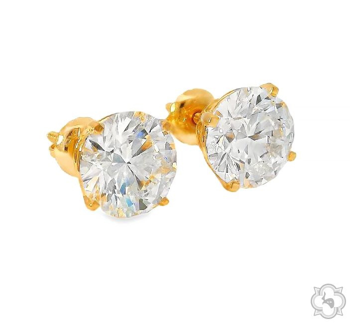 5 Ct Diamond Stud Earrings 70407 - Image 2