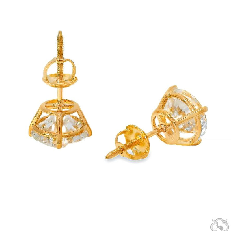 6 Ct Diamond Stud Earrings 70418 - Image 4