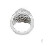 Sapphire Cross Diamond Ring 70421 - Image 5