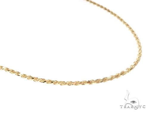 14k Yellow Gold Diamond Cut Solid Rope  18 Inches 2.5mm 70433 - Image 2