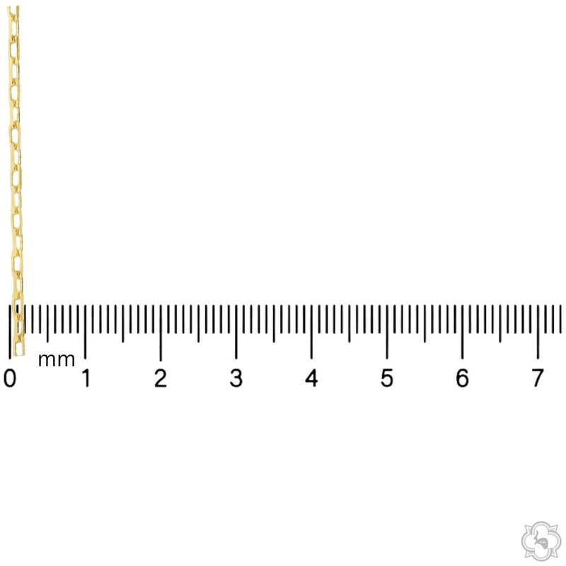 14k Yellow Gold Solid Cable Link Chain 2mm 18 Inches 70443 - Image 5