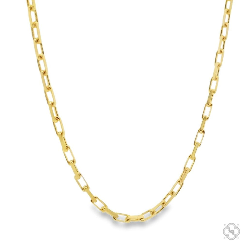 14k Yellow Gold Solid Cable Link Chain 2mm 22 Inches 70445 - Image 2