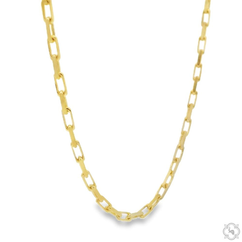 14k Yellow Gold Solid Cable Link Chain 2mm 22 Inches 70445 - Image 3