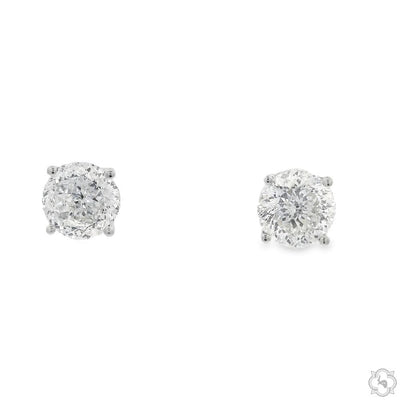 2 CT Portuguese Diamond Earrings 70454 - Image 1