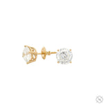 3 CT Portuguese Diamond Earrings 70455 - Image 2