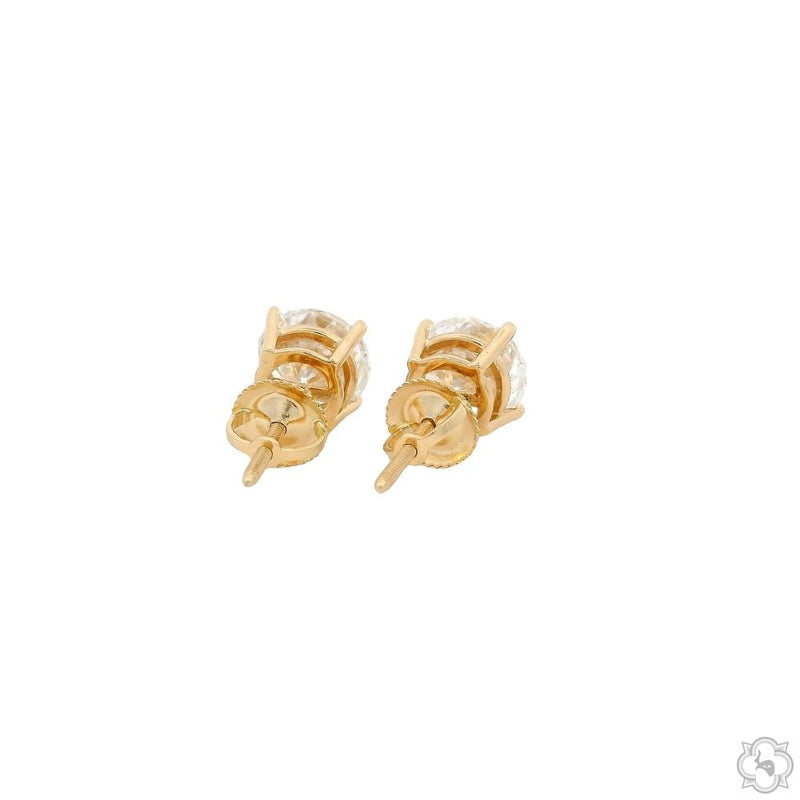 3 CT Portuguese Diamond Earrings 70455 - Image 3