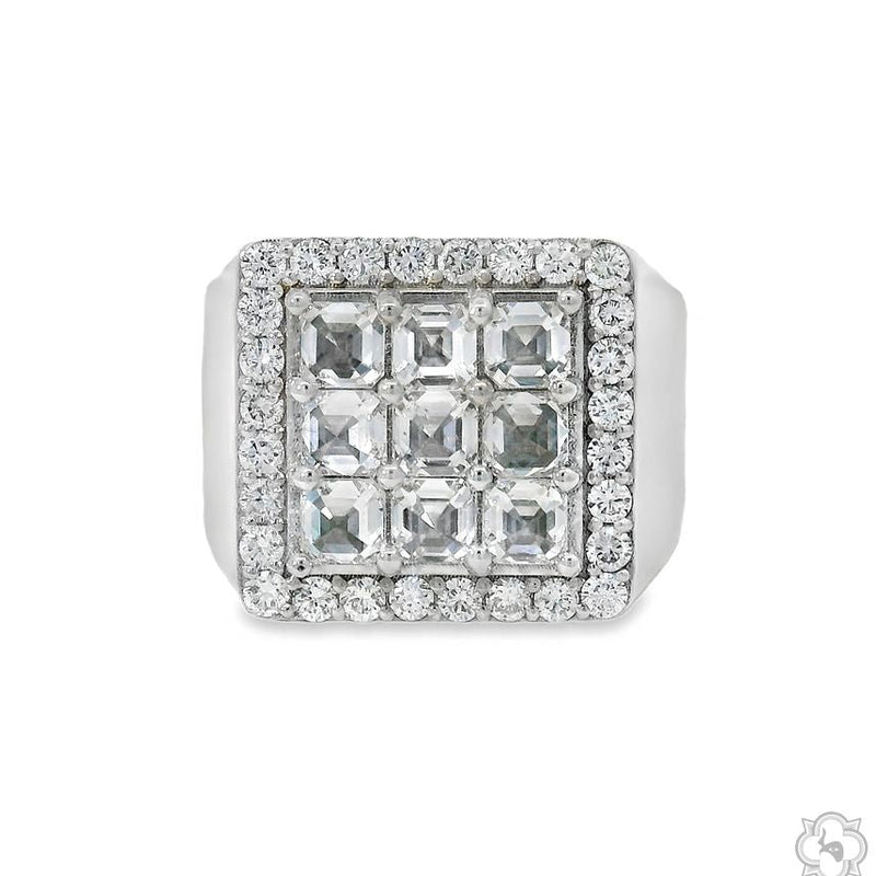 UpSide Down Asscher Diamond Ring 70469 - Image 1