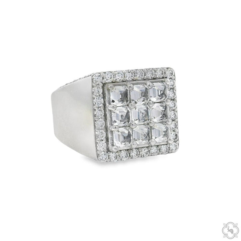 UpSide Down Asscher Diamond Ring 70469 - Image 2