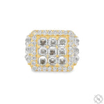 UpSide Down Asscher Diamond Birthday Pinky Ring 70474 - Image 1
