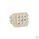 UpSide Down Asscher Diamond Birthday Pinky Ring 70474 - Image 2