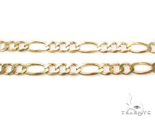 Mens 10k Solid Yellow Gold Figaro Chain 22 Inches 7.70mm 70488 - Image 2
