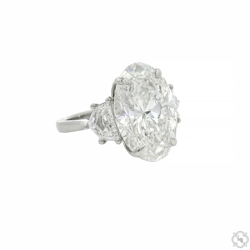Oval Diamond Engagement Ring 70513 - Image 2