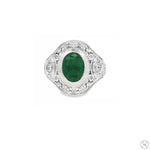 Emerald Crest Filigree Ring 70516 - Image 1