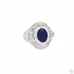 Sapphire Crest Filigree Ring 70517 - Image 2