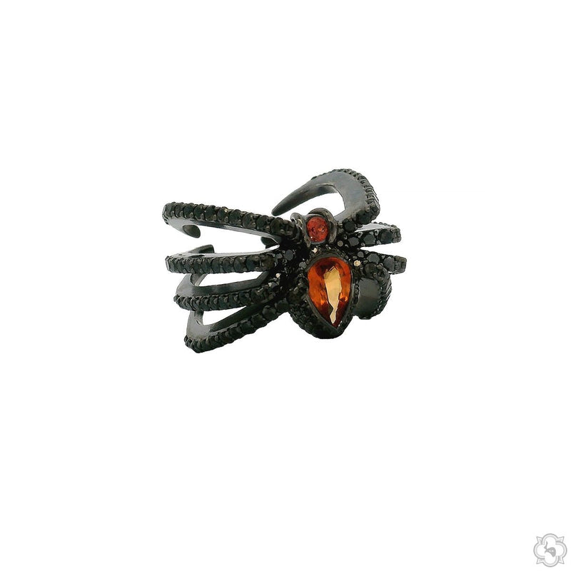 Ember Fang Spider Ring .925 Silver 70523 - Image 3