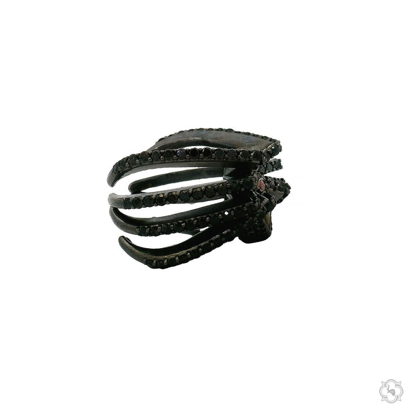 Ember Fang Spider Ring .925 Silver 70523 - Image 4