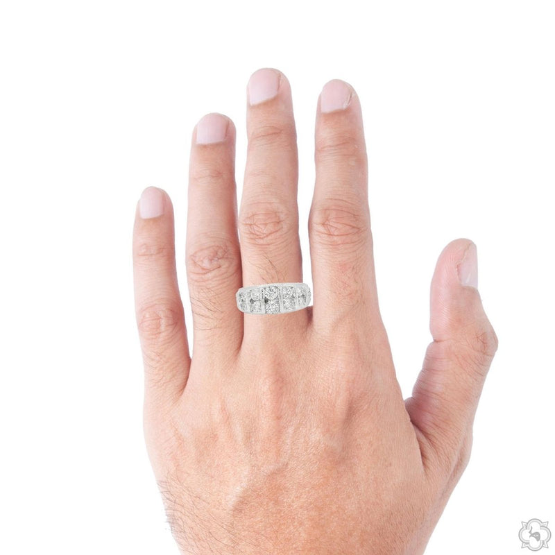 Double Row Diamond Band Ring 70525 - Image 5