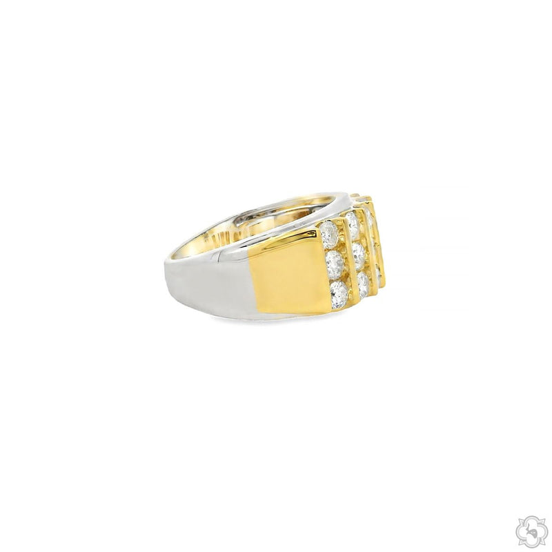 Triple Row Diamond Band Ring 70526 - Image 3