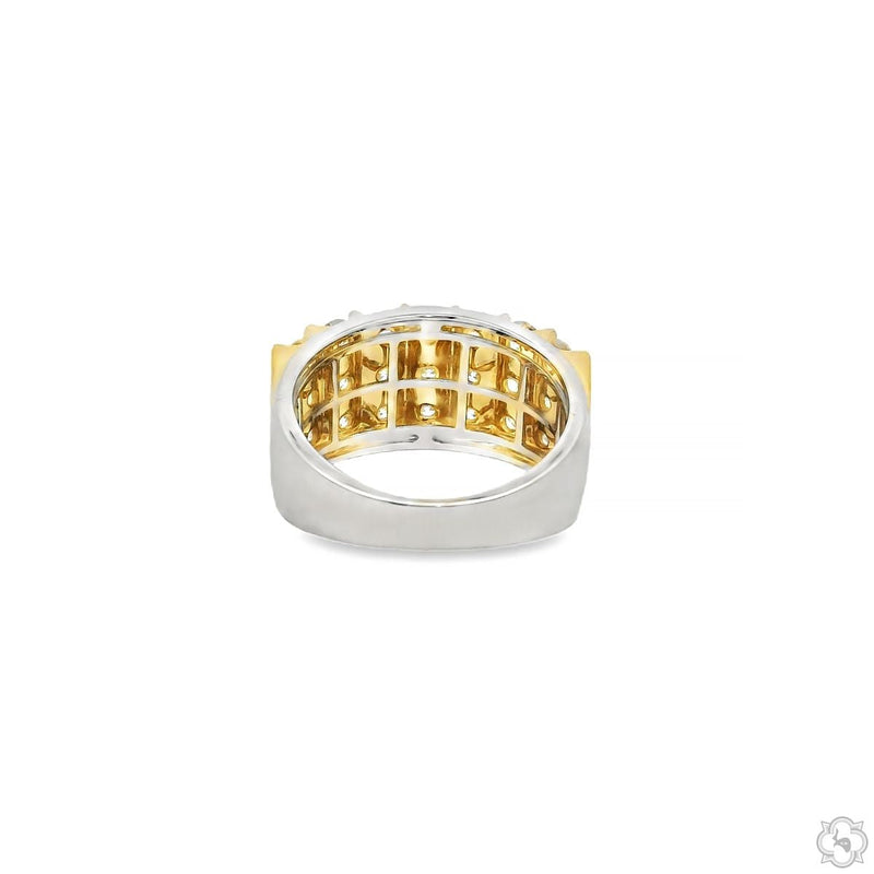 Triple Row Diamond Band Ring 70526 - Image 5