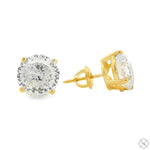 8 CT Portuguese Diamond Earrings 70876 - Image 3