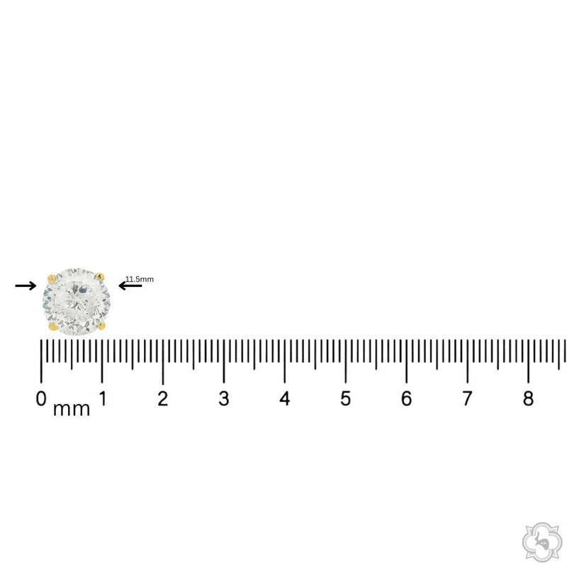 8 CT Portuguese Diamond Earrings 70876 - Image 6