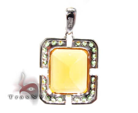 Green Garnet Pendant 9043 - Image 5