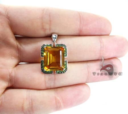 Green Garnet Pendant 9043 - Image 4