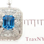 Diamond Topaz Pendant 9054 - Image 7