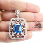 Diamond Topaz Pendant 9054 - Image 5