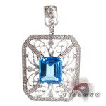 Diamond Topaz Pendant 9054 - Image 1