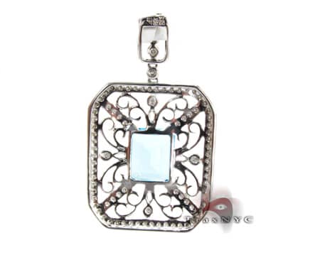 Diamond Topaz Pendant 9054 - Image 4