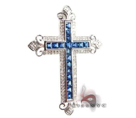 Ladies Sapphire Cross 9065 - Image 2