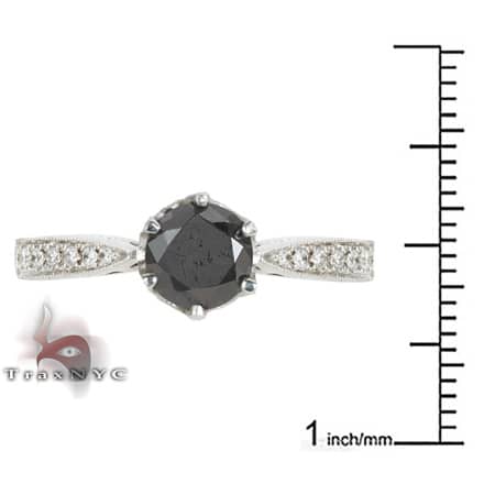 Ladies Ebony Ring 3 9501 - Image 2