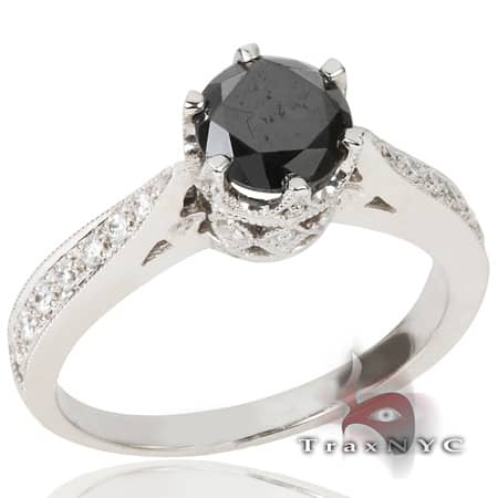Ladies Ebony Ring 3 9501 - Image 1