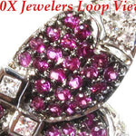 Ladies Ruby Butterfly Ring 9586 - Image 3