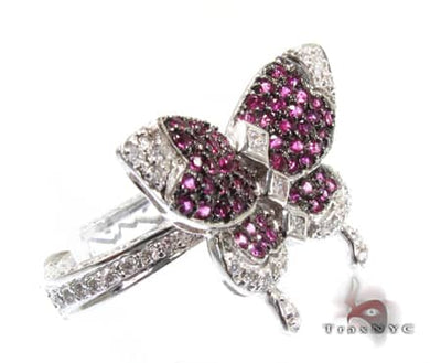 Ladies Ruby Butterfly Ring 9586 - Image 1